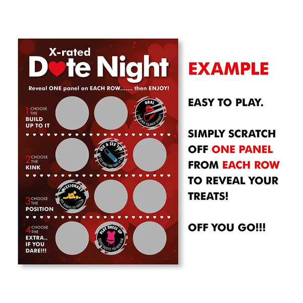 Date Night Scratch Card