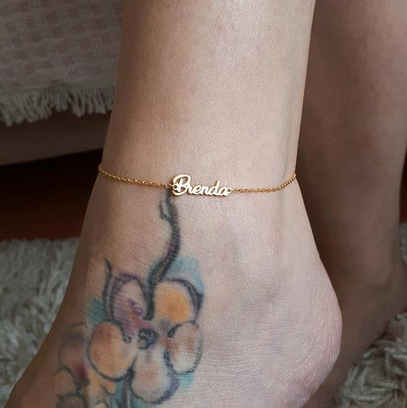 Personalized Name Anklet