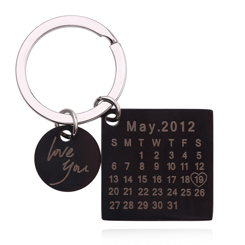 Personalized Calendar Keychain