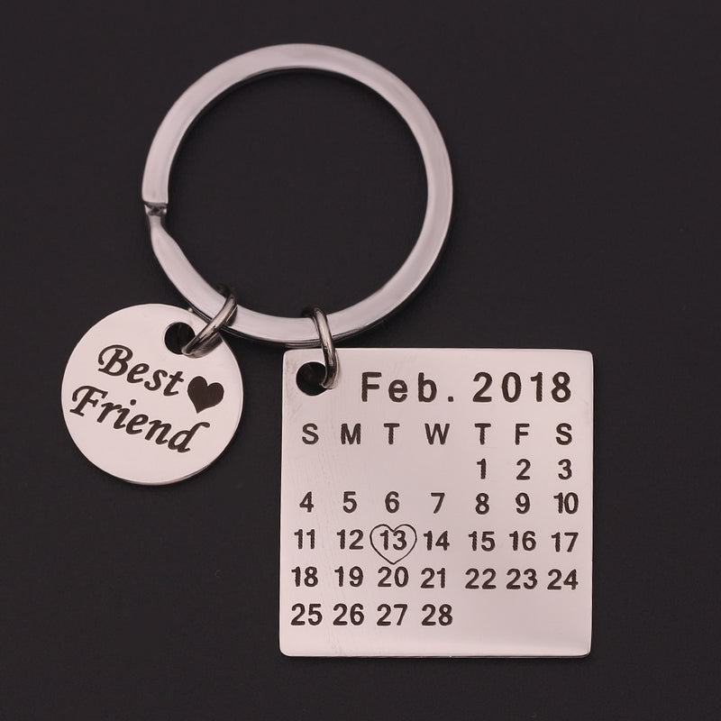 Personalized Calendar Keychain