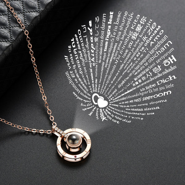 100 Languages I Love You Necklace