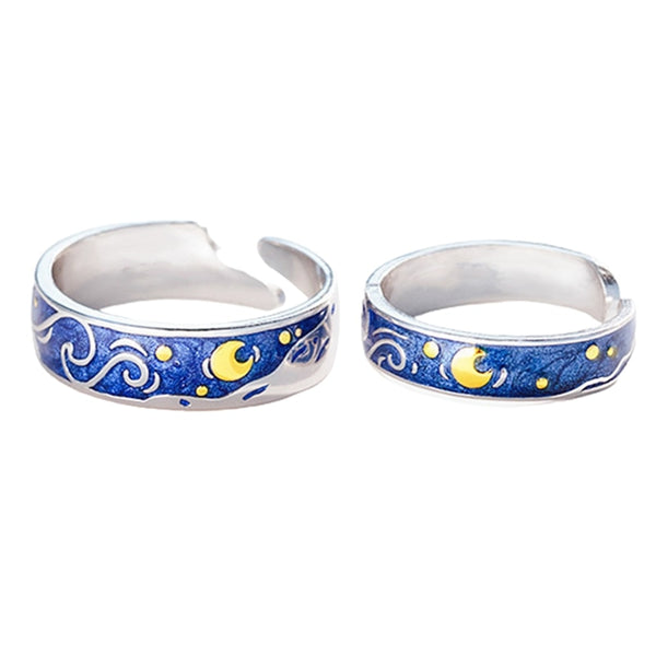 Vintage Starry Night Rings