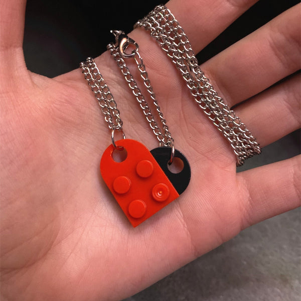 LEGO Heart Necklace